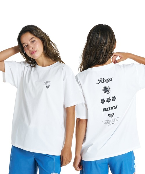 ROXY（ロキシー） tシャツ 半袖 ROXY HISTORICAL LOGO LINE ラッシュT
