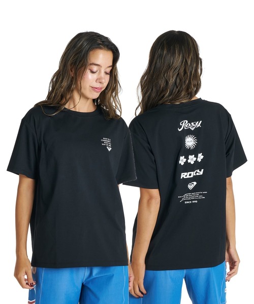 ROXY（ロキシー） tシャツ 半袖 ROXY HISTORICAL LOGO LINE ラッシュT