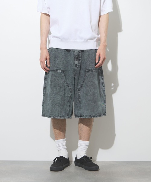 本日限定値下！キャピタル ダブル二ーハーフパンツ THRASHER（スラッシャー） ハーフパンツ ジーンズ 短パン ダブルニー