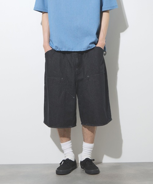 THRASHER（スラッシャー） ハーフパンツ ジーンズ 短パン ダブルニー