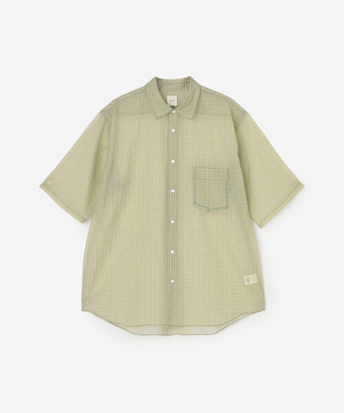 Bshop シャツ 半袖 迷迭香 |「別注」ナイロン メッシュシャツ MEN