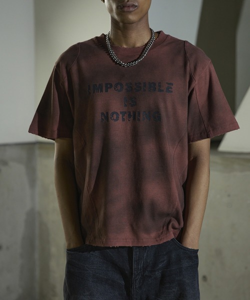 「ANDER HUNK」 半袖Tシャツ SMALL ブラック メンズ_画像2