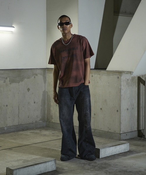 「ANDER HUNK」 半袖Tシャツ SMALL ブラック メンズ_画像5