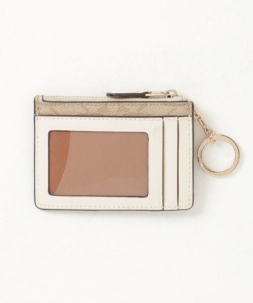 【美品】COACH コーチ シグネチャー ケース カード入れ ベージュ COACH（コーチ） カードケース - ベージュ レディース : ZOZOTOWN