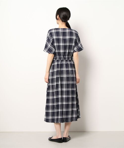 「NOMBRE IMPAIR」 半袖ワンピース FREE ブラウン レディース_画像3