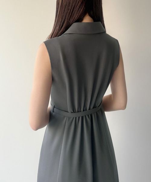 「mipiarl」 ノースリーブワンピース LARGE ブラック レディース_画像9