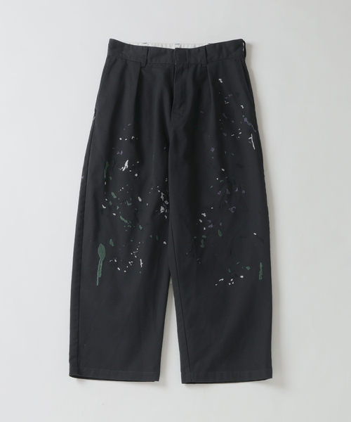 〜16日新品 Dickies×jouetieスタッズペイントスプラッシュチノパン Dickies（ディッキーズ） ワイドパンツ チノパン 「追加」Dickies