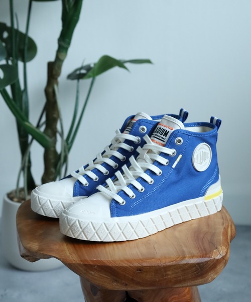 「PALLADIUM」 ハイカットスニーカー 25.5cm ブルーグリーン メンズ_画像9