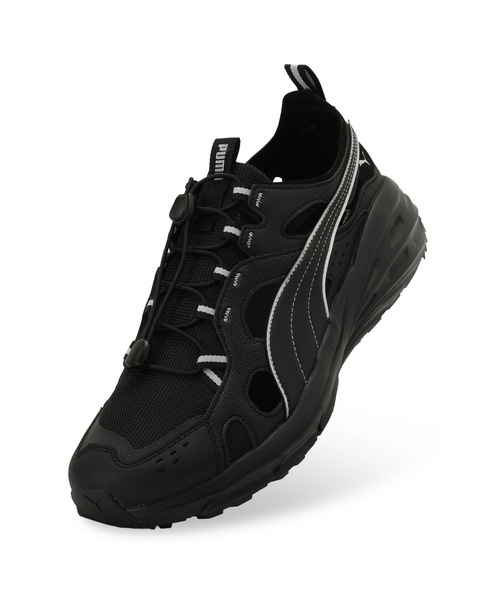 「PUMA」 シューズ 24.5cm ブラック×シルバー メンズ_画像6