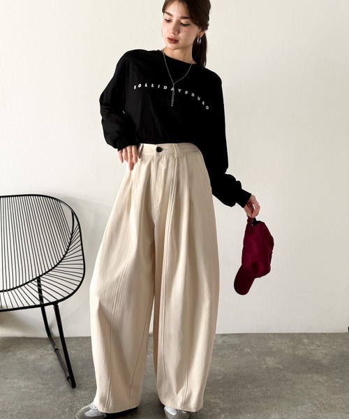 「Java」 チノパンツ SMALL ベージュ レディース_画像2