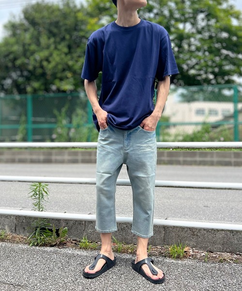 KAPITAL ライトブルー クロップドデニム 袴パンツ KAPITAL(キャピタル) / 11.5オンスデニム ランバーパンツ (加工