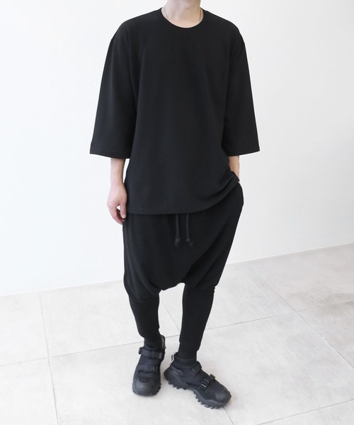 minsobi tシャツ 7分袖Tシャツ ビッグシルエットカットソー