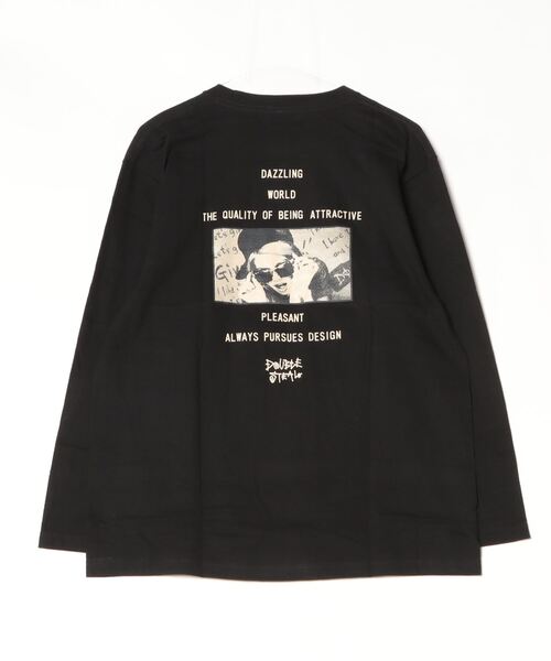 DOUBLE STEAL（ダブルスティール） tシャツ BACK GIRL 長袖Tシャツ