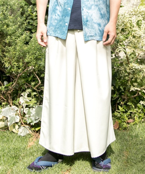 カヤ パンツ 「カヤ」いなせ袴 メンズワイドパンツ メンズ レディース