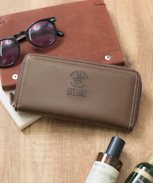 財布 【BEVERLY HILLS POLO CLUB】ポロラウンドジップロングウォレット エンボス 61B332|ZOZOTOWN |01