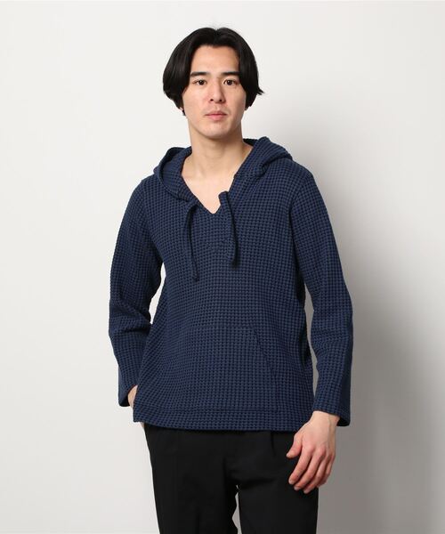 シーグリーン / ビッグワッフル メキシカン フーディー L セージカラー シーグリーン / ビッグワッフル メキシカン フーディー L セージ