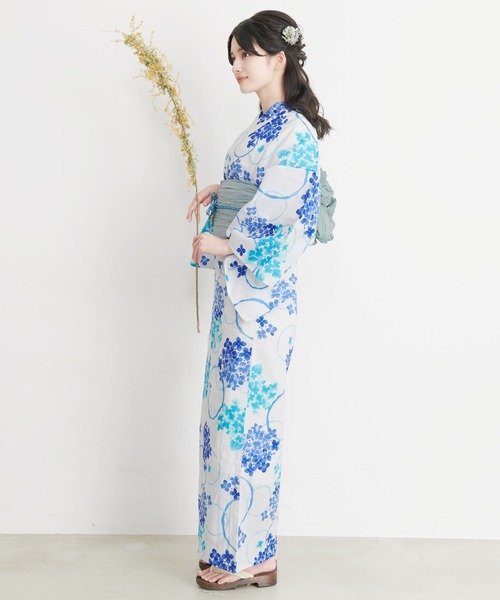 Dita 浴衣 1人で簡単に着られる♪（ゆかた・しわ兵児帯・下駄