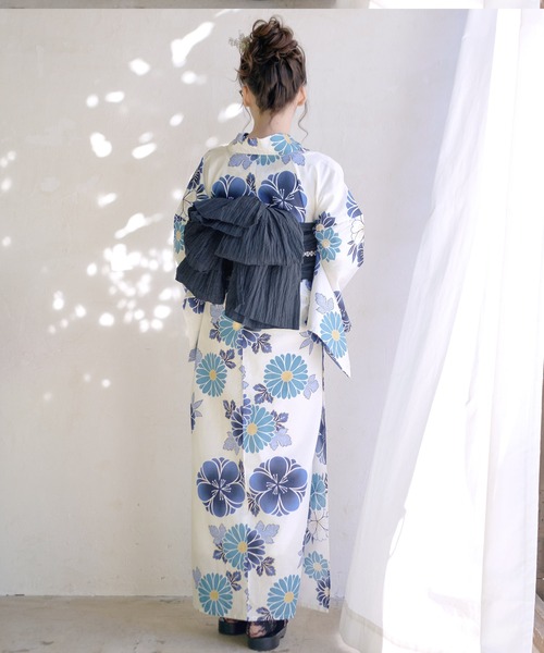 Dita 浴衣 1人着られる（浴衣・兵児帯・下 駄） Dita 浴衣 1人着られる（浴衣・兵児帯・下 駄）