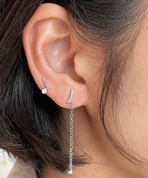 Ritomo De Ricco アレルギー対応 ピアス オールシルバー925