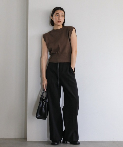 ニット セーター バックボタンノースリーブニット レディース select MOCA ニット セーター 「ZOZO限定」バックデザイン