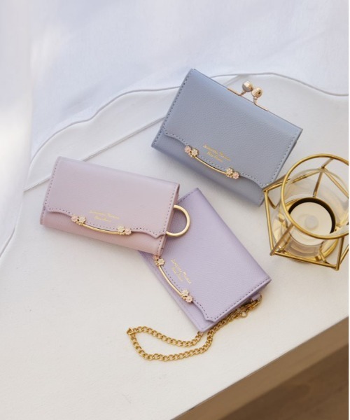 Samantha Thavasa Petit Choice 財布 サイドフラワーバー 折財布