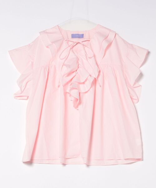 wee9s ブラウス シャツ big collar frill half blouse / 付け襟