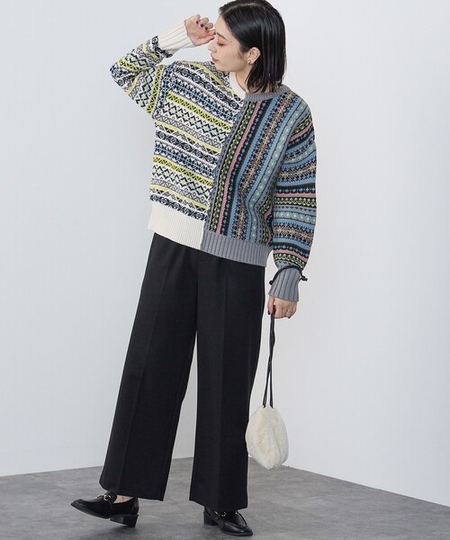ビームスゴルフ　BEAMS GOLF レディース セーター ニット　フェアアイル BEAMS HEART ニット セーター フェアアイル ニットプルオーバー