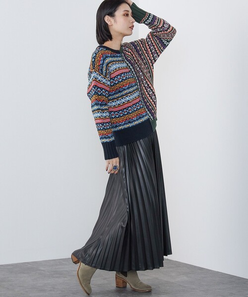 ビームスゴルフ　BEAMS GOLF レディース セーター ニット　フェアアイル BEAMS HEART ニット セーター フェアアイル ニットプルオーバー