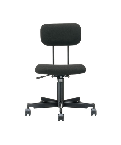 無印良品（MUJI） 家具 ワーキングチェア／黒（2009） 幅55．5