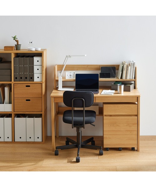 無印良品（MUJI） 家具 ワーキングチェア／黒（2009） 幅55．5