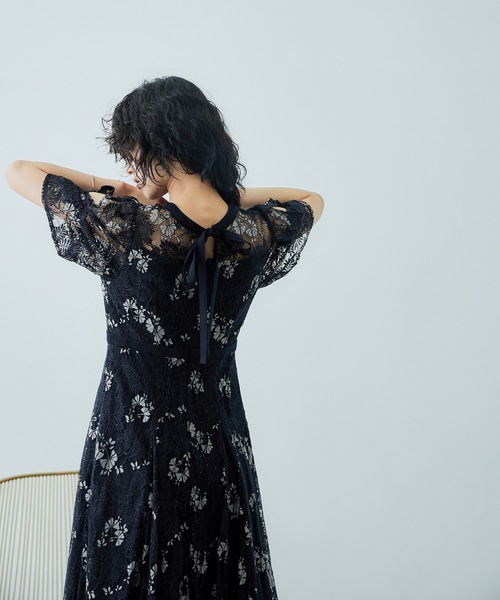 niana★　ニアナ　キーホールネック総レースドレス　結婚式　フォーマルドレス niana（ニアナ） ドレス キーホールネック総レースドレス : ZOZOTOWN