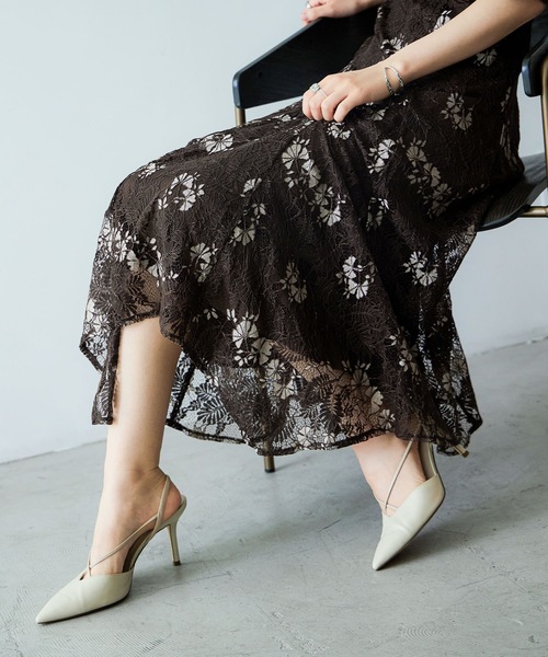 niana（ニアナ） ドレス キーホールネック総レースドレス : ZOZOTOWN