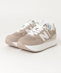 本日限定値下げ　New Balance 574 ブラウン/ホワイト スニーカー New Balance スニーカー 574+ レディース : ZOZOTOWN Yahoo!店