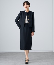 ANAYI スカート 「セットアップ対応商品」ウールプリペラタイト  