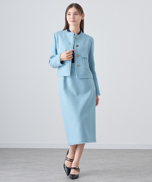 ANAYI スカート 「セットアップ対応商品」ウールプリペラタイト  