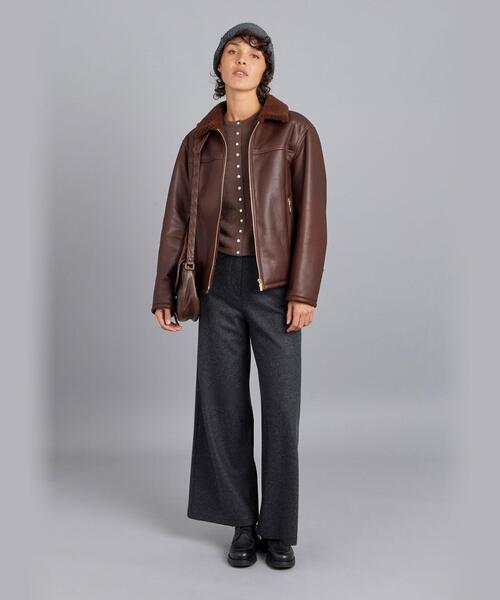 カーディガン LU31 CARDIGAN カーディガンプレッション レディース agnes b. カーディガン LU31 CARDIGAN カーディガンプレッション