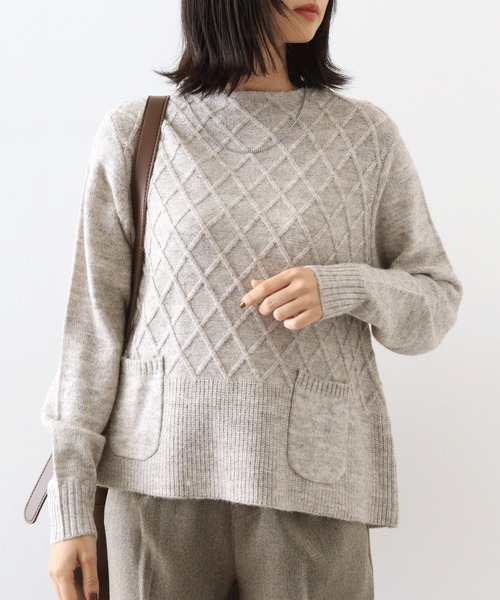 ニット セーター BRODIAEA　アルパカ混プルオーバー レディース ニット セーター BRODIAEA アルパカ混プルオーバー レディース