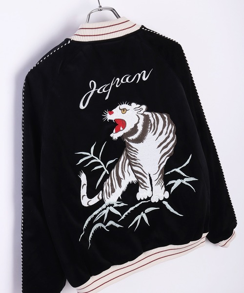 美品 HOUSTON USA アラスカ 日本限定 別珍 スカジャン unisex HOUSTON USA 日本 スカジャン ALASKA 限定版 別珍 美品