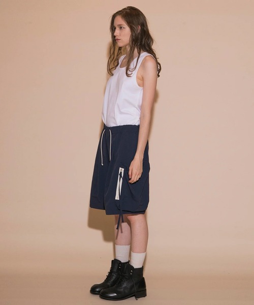 パンツ メンズ 「my beautiful landlet」NYLON TAFFETA WIDE SHORT PANTS｜zozo｜11