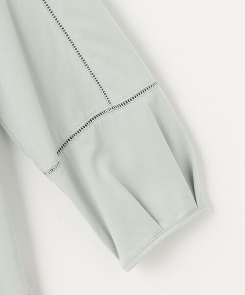 tシャツ 「洗える」プレーティングジャージー フロントタック カットソー レディース tシャツ 「洗える」プレーティングジャージー フロントタック