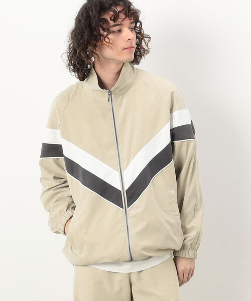 Purple&Yellow ブルゾン アウター 「セットアップ対応」ポリエステル