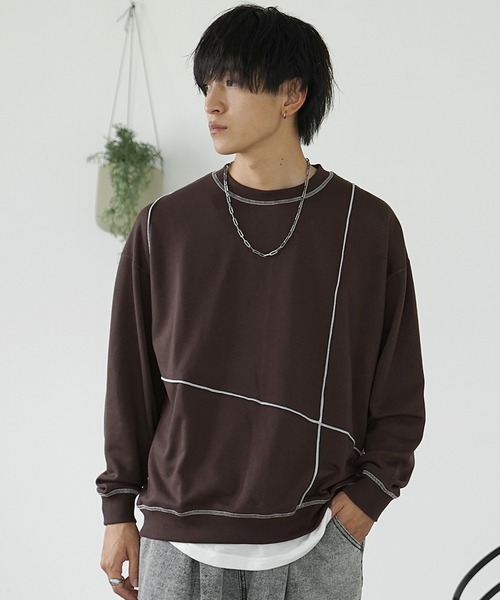 MinoriTY tシャツ 「MinoriTY」裏毛アウトラインロックトレーナー