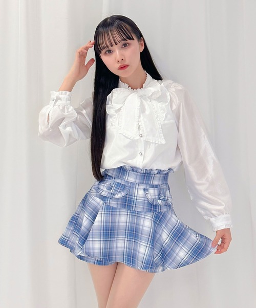 Honey Cinnamon（ハニーシナモン） ブラウス シャツ フリルリボン