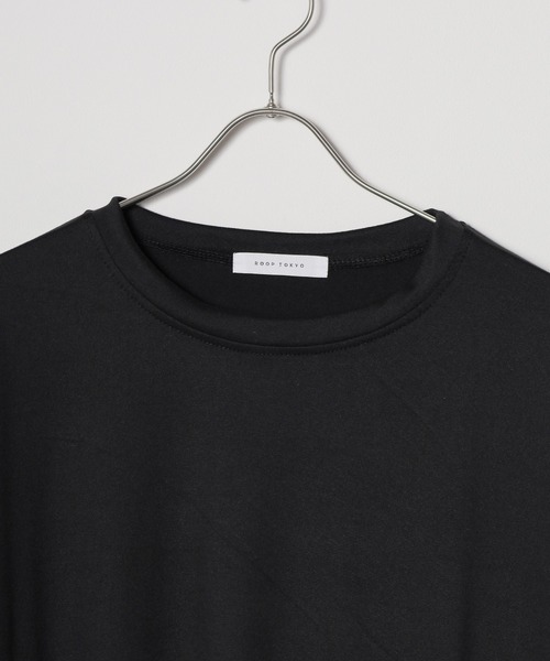 ジミン着Off White ダメージ ボーダー ロング Tシャツ 2406695780.jpg?1729419013