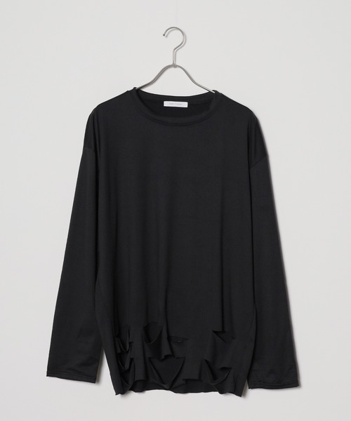 ROOP TOKYO tシャツ 裾ダメージ加工 ロンT ルーズシルエット