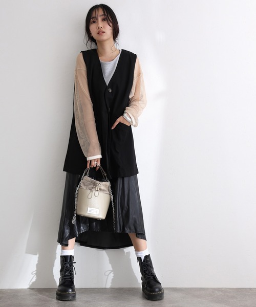 カーディガン ツイルノーカラージレ レディース ElegChic カーディガン ツイルノーカラージレ レディース