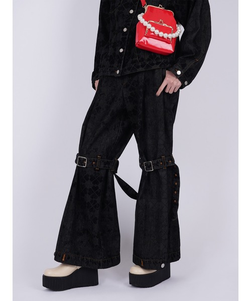pameo pose デニム　サンバ PAMEO POSE（パメオポーズ）の「Super Flare Pants（デニム