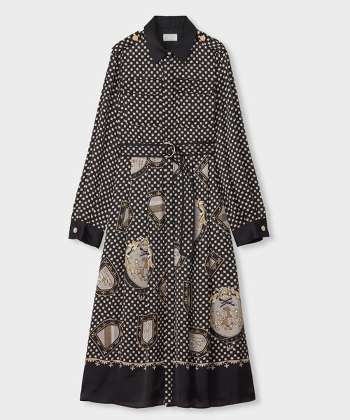 GRACE CLASS ワンピース プリントミリタリードレス : ZOZOTOWN Yahoo