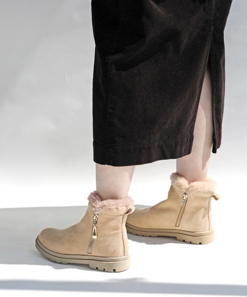 RiiiKa（リーカ） ブーツ 「RiiiKa/リーカ」ファーサイドジップブーツ