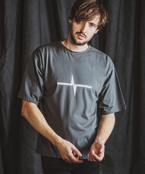 [NOiD] Tシャツ Mサイズ　白 NO ID.（ノーアイディー） tシャツ 「NO ID.」Fraise Henry V-Neck T